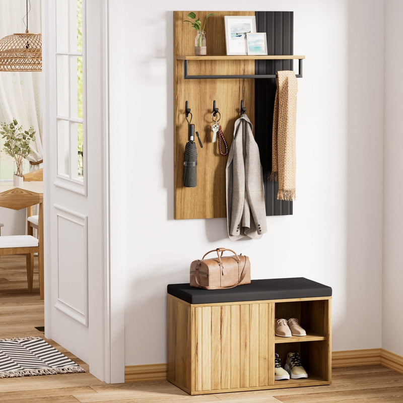 Yorbay Garderoben Set mit Sitzbank für den Flur - YW025-D095 - 8 - yorbiy.com