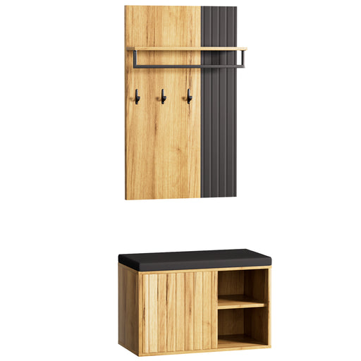 Yorbay Garderoben Set mit Sitzbank für den Flur - YW025-D095 - 1 - yorbiy.com