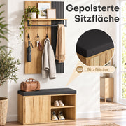 Yorbay Garderoben Set mit Sitzbank für den Flur - YW025-D095 - 4 - yorbiy.com