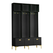 Garderoben - Set mit Bank, Haken & Stauraum - YB - N657P23810910S - 1 - yorbiy.com