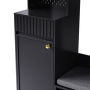 Garderoben - Set mit Sitzbank, Schubladen, Kleiderhaken und Lochwand - YB - N657P29427071S - 16 - yorbiy.com