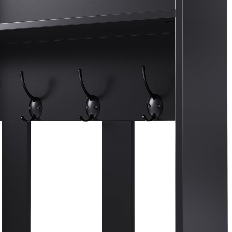 Garderoben - Set mit Sitzbank, Schubladen, Kleiderhaken und Lochwand - YB - N657P29427071S - 17 - yorbiy.com