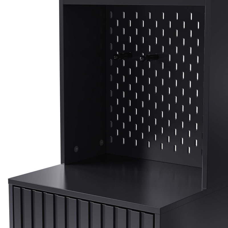 Garderoben - Set mit Sitzbank, Schubladen, Kleiderhaken und Lochwand - YB - N657P29427071S - 19 - yorbiy.com