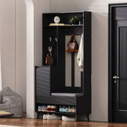 Garderoben - Set mit Sitzbank, Schubladen und 4 Kleiderhaken - YB - N657P29427273W - 19 - yorbiy.com