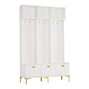 Garderoben - Set mit Bank, Haken & Stauraum - YB - N657P23810910W - 8 - yorbiy.com