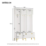 Garderoben - Set mit Bank, Haken & Stauraum - YB - N657P23810910W - 10 - yorbiy.com