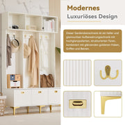 Garderoben - Set mit Bank, Haken & Stauraum - YB - N657P23810910W - 13 - yorbiy.com