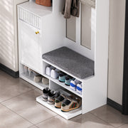 Garderoben - Set mit Sitzbank, Schubladen, Kleiderhaken und Lochwand - YB - N657P29427071W - 4 - yorbiy.com