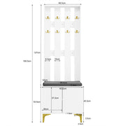 Garderobenset mit Schuhbank und Kissen - YB - N621P232621W - 9 - yorbiy.com
