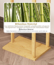 Yorbay Garderobenständer aus Bambus mit 3 Ablagen, 30 x 38/41 x 175 cm - YB081 - Z108 - 6 - yorbiy.com