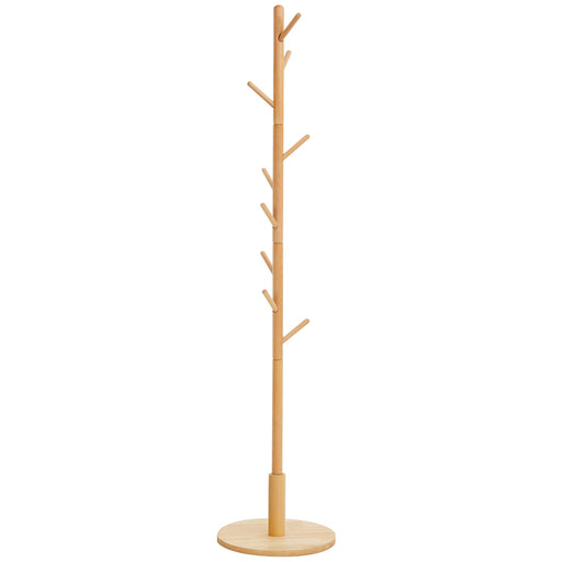 Yorbay Garderobenständer aus Buchenholz mit 9 Haken - YB078 - D040 - 1 - yorbiy.com