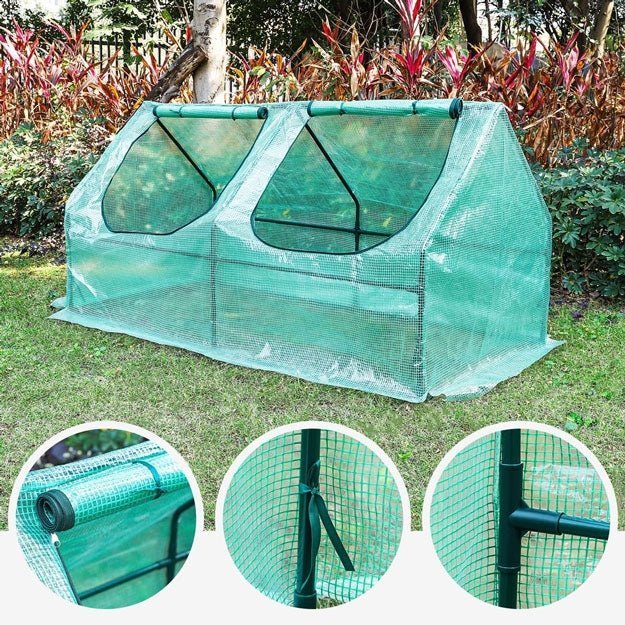 Yorbay Foliengewächshaus 120 x 60 x 60 cm / 180 x 90 x 90 cm - G37 - 7 - yorbiy.com