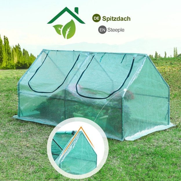 Yorbay Foliengewächshaus 120 x 60 x 60 cm / 180 x 90 x 90 cm - G37 - 8 - yorbiy.com
