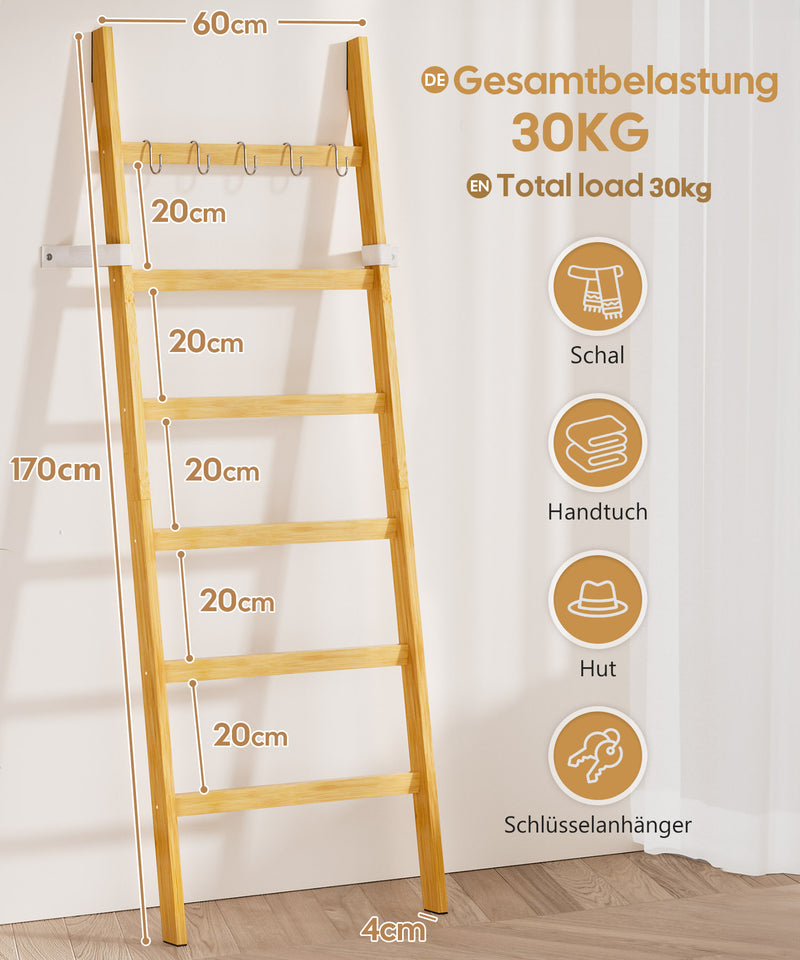Yorbay Handtuchleiter aus Bambus - YB107 - Z114 - 19 - yorbiy.com