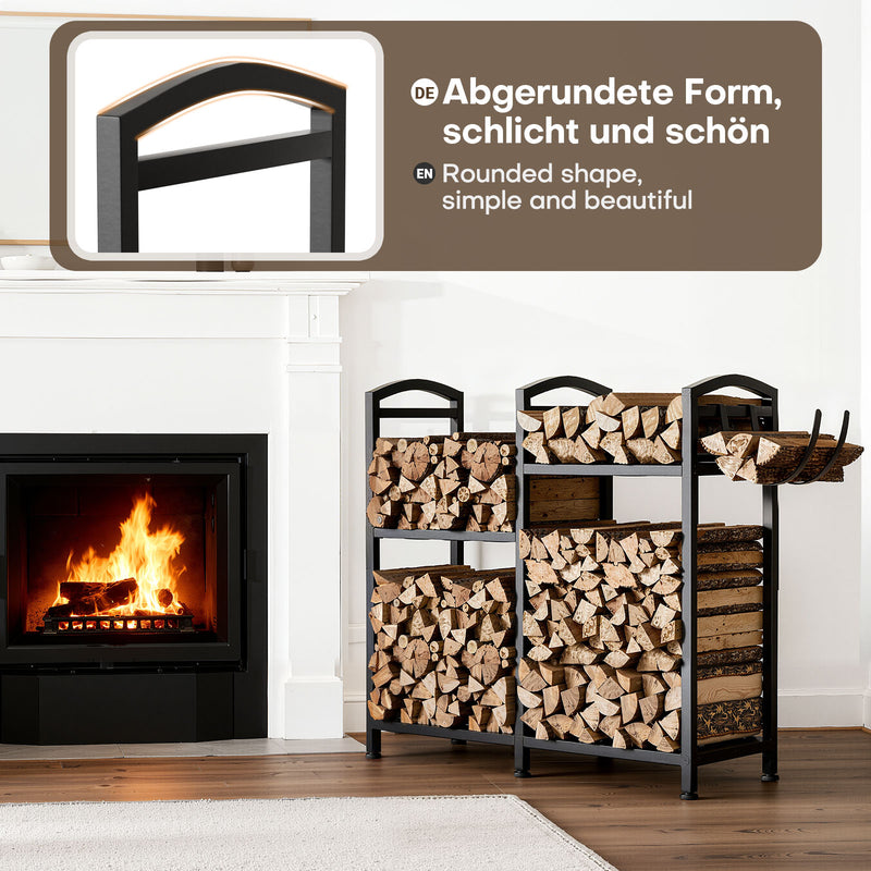 Yorbay Kaminholzregal 4 Ebenen aus Metall mit Oxford - Tasche - YB123-T089 - 4 - yorbiy.com