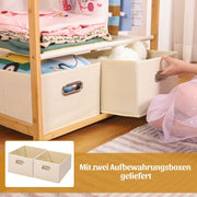 Yorbay Kinder Kleiderständer aus Bambus mit 2 Aufbewahrungsboxen - F209 - 8 - yorbiy.com