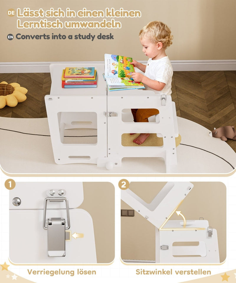 Yorbay 3 - in - 1 Montessori Kinder Lernturm - YB092-D048 - 6 - yorbiy.com