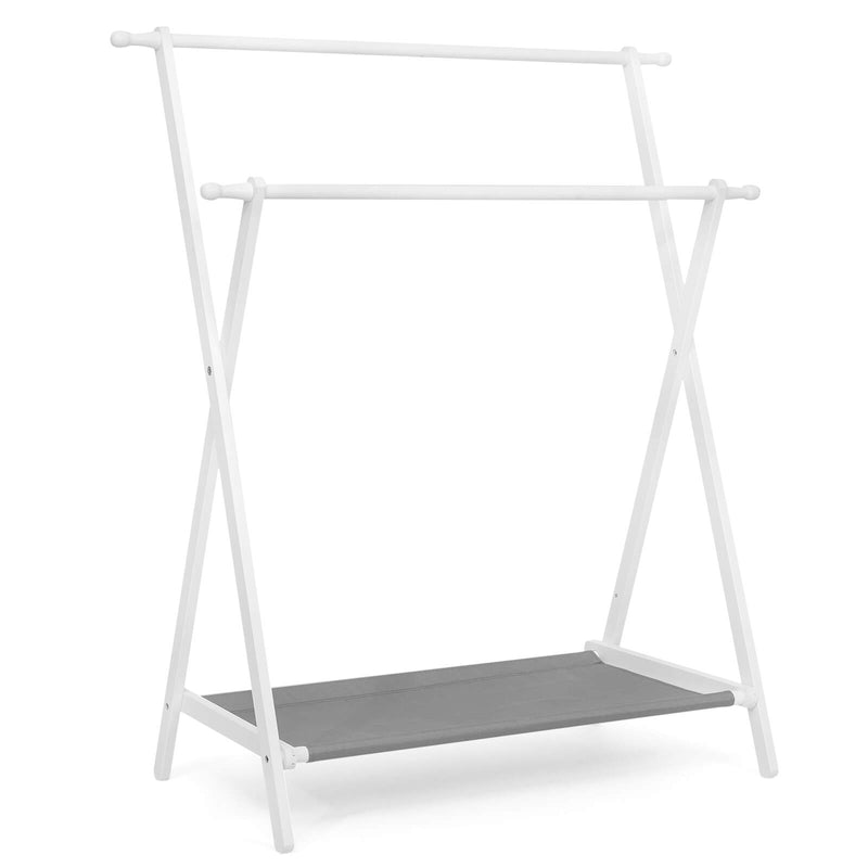 Yorbay klappbarer Kinder - Garderobenständer aus Bambus mit Ablage - YB032 - Z065 - 9 - yorbiy.com