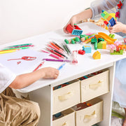 Kindersitzgruppe, Kindertisch mit 2 Stühlen und Schubladen - YB013 - D017 - yorbiy.com