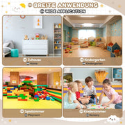 Yorbay Kindersitzgruppe, Kindertisch mit 2 Stühlen und Schubladen - YB013 - D017 - 10 - yorbiy.com