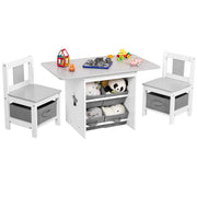Yorbay Kindersitzgruppe, Kindertisch mit 2 Stühlen und Schubladen - YB013 - D018 - 5 - yorbiy.com