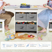 Yorbay Kindersitzgruppe, Kindertisch mit 2 Stühlen und Schubladen - YB013 - D017 - 33 - yorbiy.com