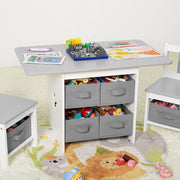 Yorbay Kindersitzgruppe, Kindertisch mit 2 Stühlen und Schubladen - YB013 - D017 - 31 - yorbiy.com