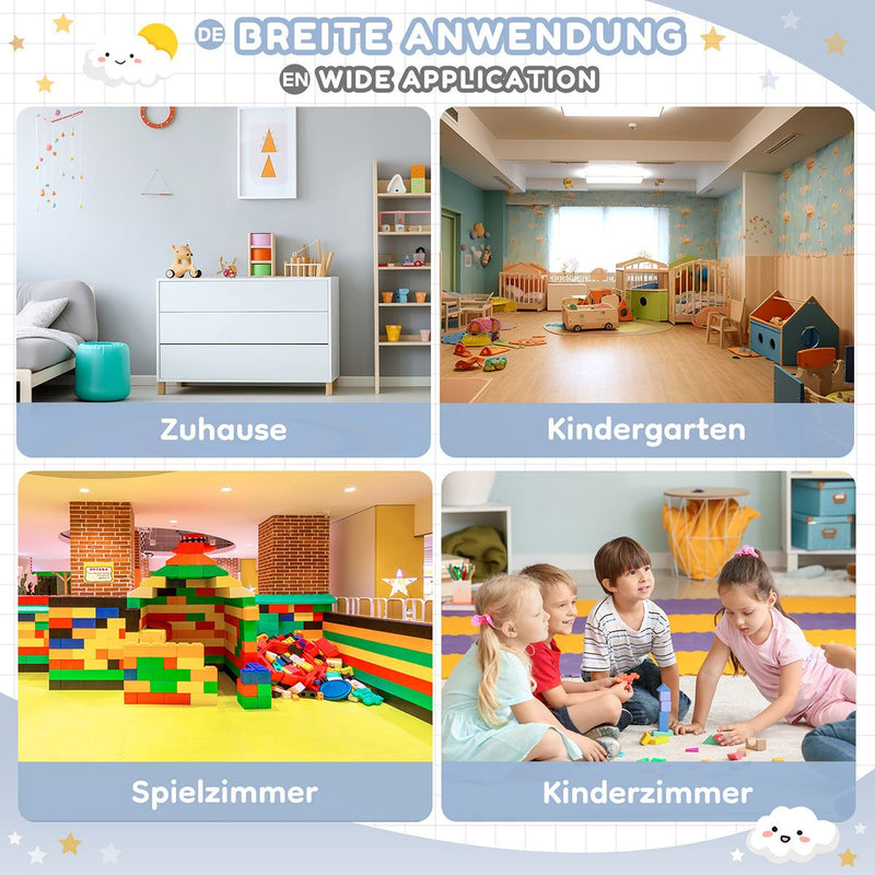 Yorbay Kindersitzgruppe, Kindertisch mit 2 Stühlen und Schubladen - YB013 - D017 - 29 - yorbiy.com