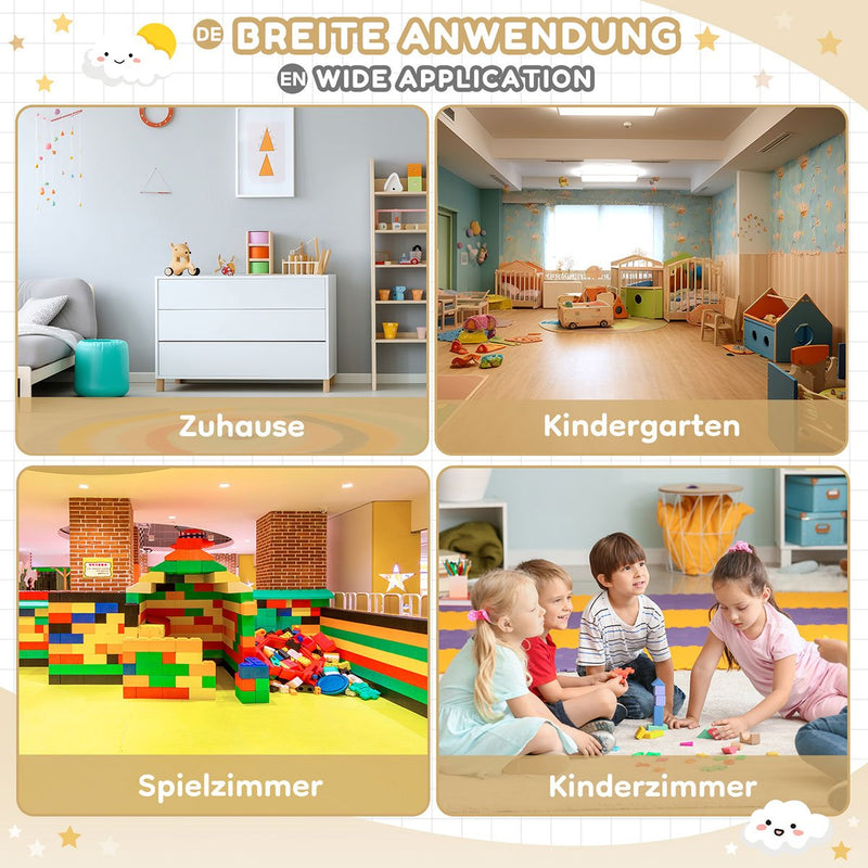 Yorbay Kindersitzgruppe, Kindertisch mit 2 Stühlen und Schubladen - YB013 - D017 - 20 - yorbiy.com