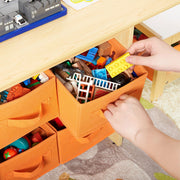 Yorbay Kindersitzgruppe, Kindertisch mit 2 Stühlen und Schubladen - YB013 - D017 - 19 - yorbiy.com