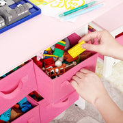 Yorbay Kindersitzgruppe, Kindertisch mit 2 Stühlen und Schubladen - YB013 - D017 - 26 - yorbiy.com