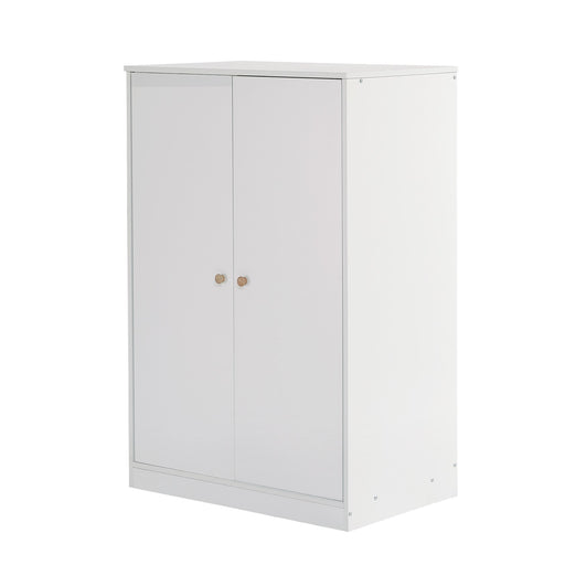 Kleiderschrank mit Stange für Kinderzimmer, 80 x 50 x 120 cm - YB - 32472324WAA - 1 - yorbiy.com