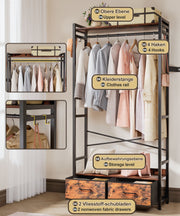 Yorbay Kleiderständer mit 2 Schubladen, 84 x 30 x 181 cm - YB088 - T072 - 4 - yorbiy.com