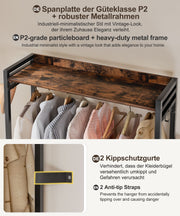 Yorbay Kleiderständer mit 2 Schubladen, 84 x 30 x 181 cm - YB088 - T072 - 6 - yorbiy.com