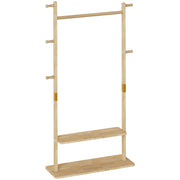 Yorbay Garderobenständer aus Holz mit Ablagen, 78 x 27 x 162,5 cm - YB090 - D045 - 1 - yorbiy.com