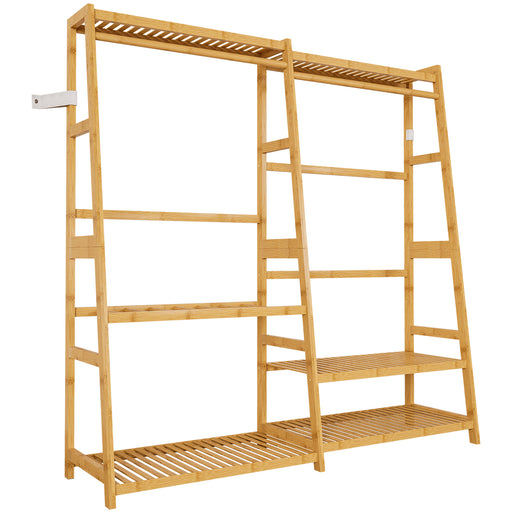 Yorbay Garderobenständer aus Bambus - F204 - 7 - yorbiy.com