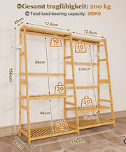 Yorbay Garderobenständer aus Bambus - YB102-Z109 - 11 - yorbiy.com