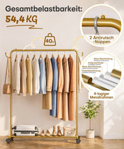 Yorbay Metall Robuster Kleiderständer auf Rollen - YB087-T117 - 25 - yorbiy.com