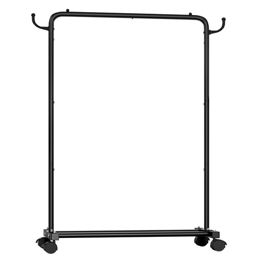 Yorbay Kleiderständer aus Metall mit Rollen, Haken und Ablage, 81/94 x 40 x 132 cm - YB087 - T070 - 1 - yorbiy.com