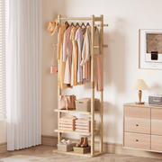 Yorbay Garderobenständer aus Holz mit 3 Ablagen, 59 × 29 × 170cm - YB089 - D044 - 2 - yorbiy.com