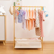 Yorbay klappbare Kinder Kleiderständer aus Bambus mit Aufbewahrungsbox - YB009-Z018 - 7 - yorbiy.com