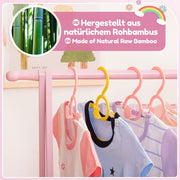 Yorbay klappbare Kinder Kleiderständer aus Bambus mit Aufbewahrungsbox - YB009 - Z020 - 12 - yorbiy.com