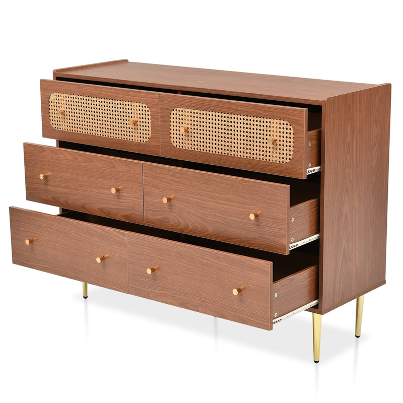 Kommode mit 6 Schubladen, 90 × 120 × 40 cm - YB - 091920AAA - 10 - yorbiy.com