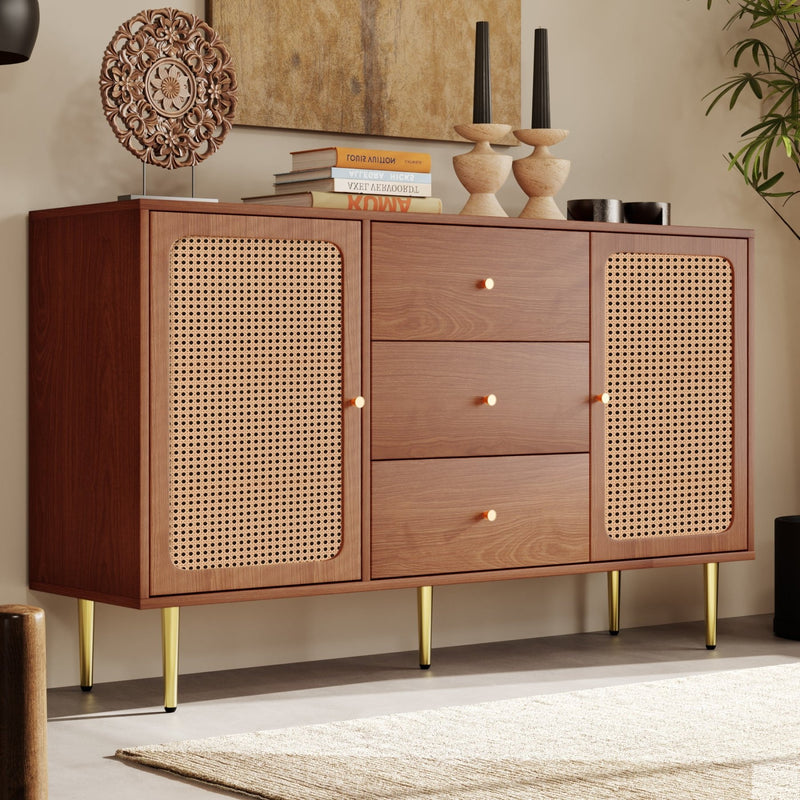 Kommode mit 2 Türen und 3 Schubladen, 90 × 150 × 40 cm - YB - 092122AAA - 2 - yorbiy.com