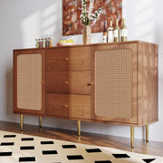 Kommode mit 2 Türen und 3 Schubladen, 90 × 150 × 40 cm - YB - 092122AAA - 9 - yorbiy.com