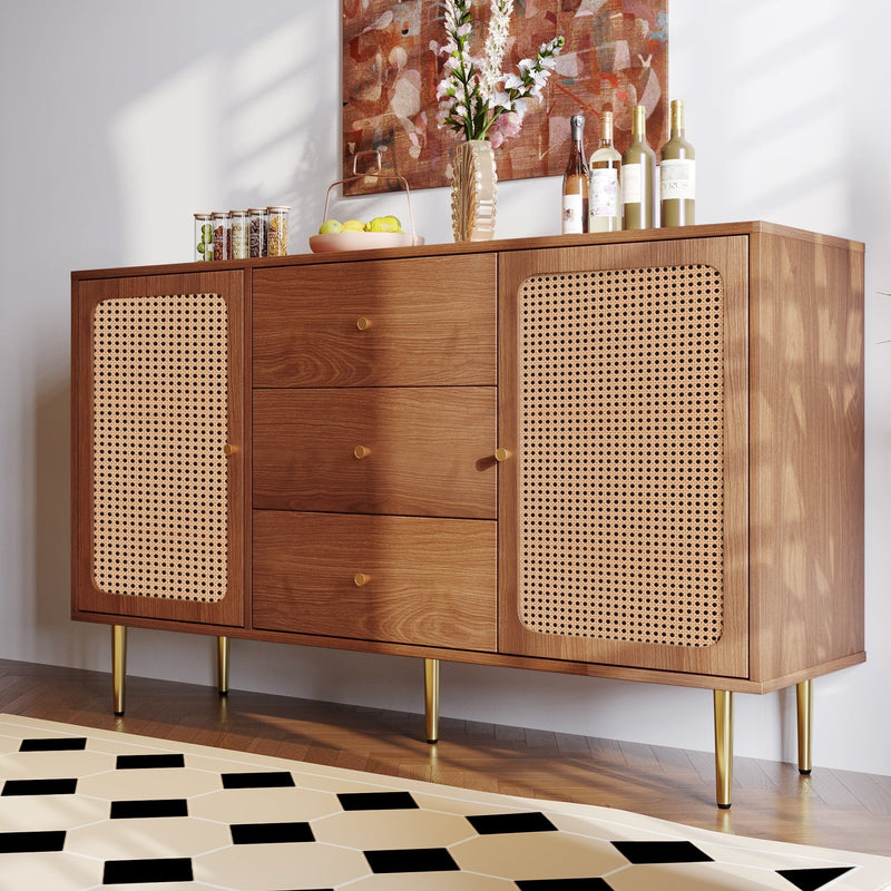 Kommode mit 2 Türen und 3 Schubladen, 90 × 150 × 40 cm - YB - 092122AAA - 9 - yorbiy.com