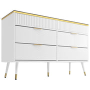 Kommode aus Bernstein Glas mit 6 Schubladen und Facheinteilung - YB - AB20302627W - 1 - yorbiy.com