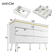 Kommode aus Bernstein Glas mit 6 Schubladen und Facheinteilung - YB - AB20302627W - 3 - yorbiy.com