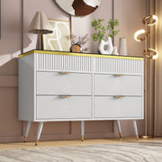 Kommode aus Bernstein Glas mit 6 Schubladen und Facheinteilung - YB - AB20302627W - 8 - yorbiy.com