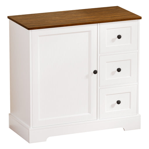 Yorbay Kommode mit 1 Tür & 3 Schubladen 85 cm - YW022-D092 - 1 - yorbiy.com
